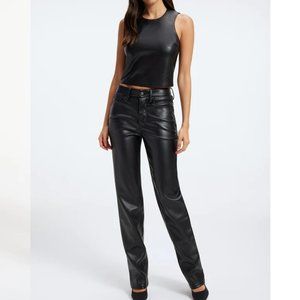 New Good American Faux Leather Pants - Black Color - Never Used - Size 4.